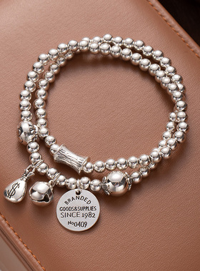 爆款仿银珠流苏手链30