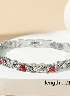 欧美爆款磁石手链彩钻女款