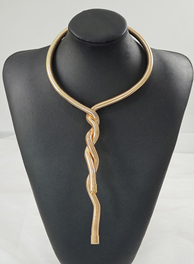 欧美复古金属蛇骨项圈