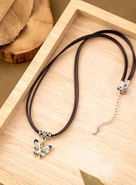 新中式蝴蝶陶瓷项链61