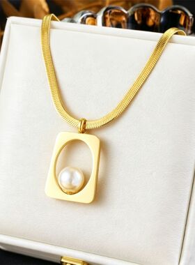 跨境热销珍珠不锈钢配饰套装