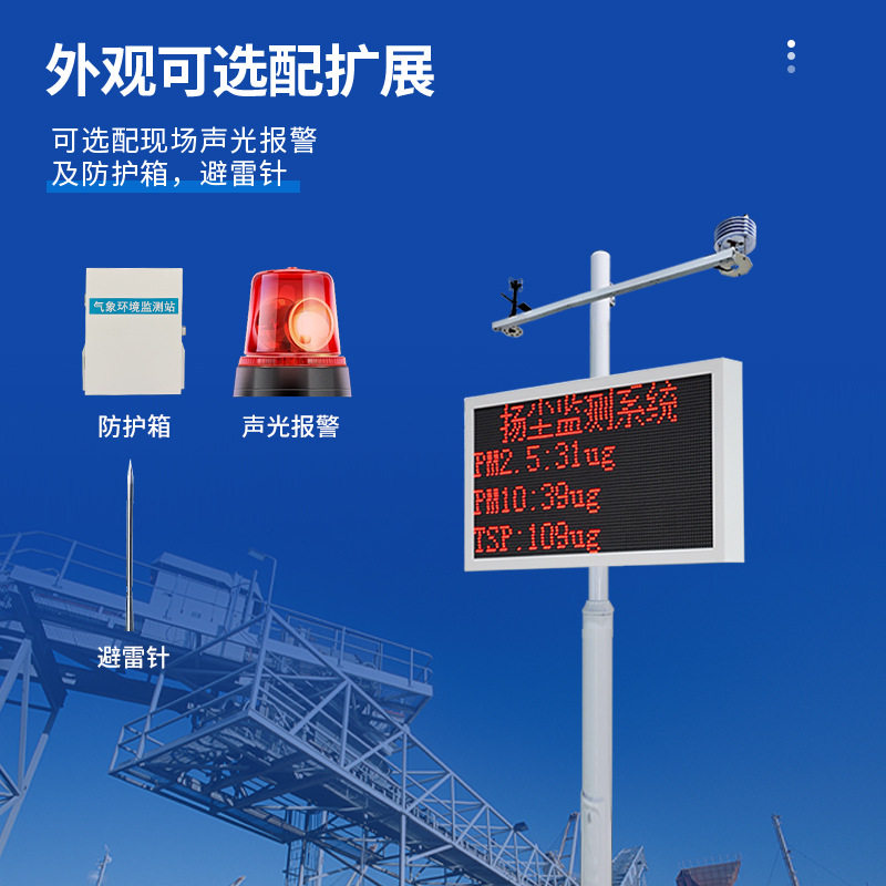 扬尘在线监测系统建筑粉尘PM2.5PM10噪声温湿度工地用扬尘监测仪,淘宝优惠券,粉丝福利购,淘宝优惠卷