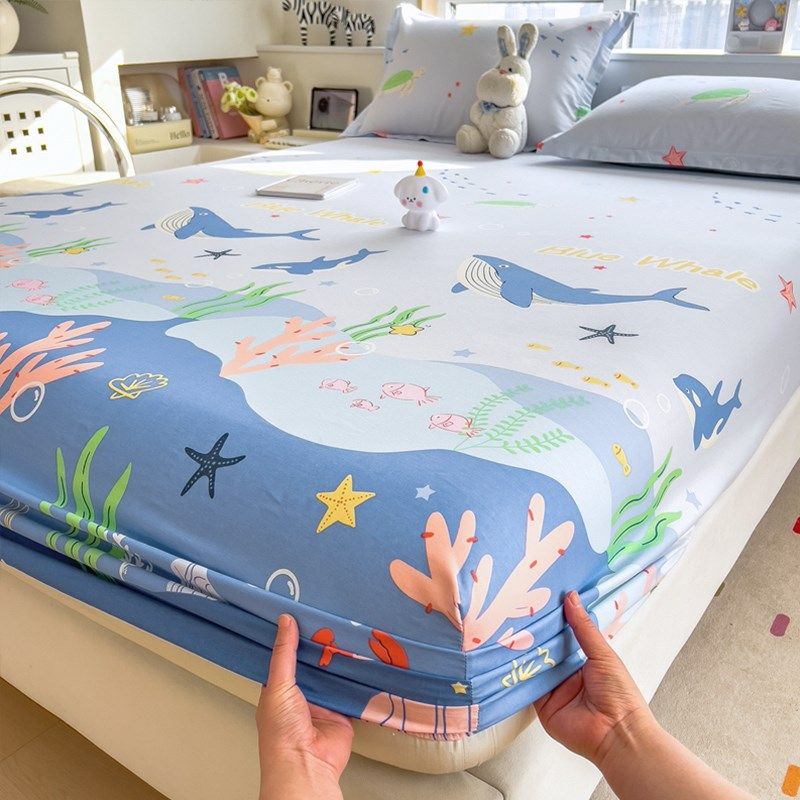 纯棉床笠单件100全棉床罩床套2025新款卡通可爱床垫保护罩床笠罩,淘宝优惠券,粉丝福利购,淘宝优惠卷