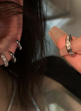 4件套 !睡觉不用摘!精致百搭耳环小众设计感耳饰女高级感耳钉女
