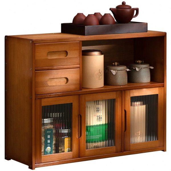 茶叶置物架茶水柜子茶台小茶桌台面家用实木功夫边几茶具边柜茶盘,淘宝优惠券,粉丝福利购,淘宝优惠卷