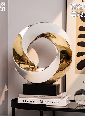 轻奢高档玄关摆件酒店电视柜客厅桌面办公室家居高X级感软装饰品