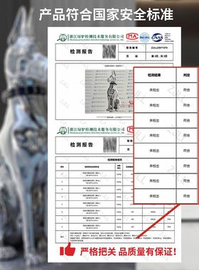 现代轻奢电镀狗高档家居饰品玄关电视柜旁客厅高级感装饰落地摆件