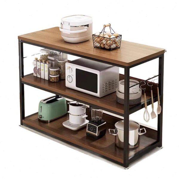 厨房置物架落地多层微波炉锅具收纳架家用多功能分层烤箱储物架子,淘宝优惠券,粉丝福利购,淘宝优惠卷