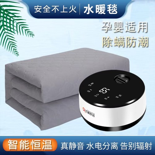 电热毯水暖毯双人水循环单人电褥子安全孕妇无辐射家用电水暖床垫 - 图0