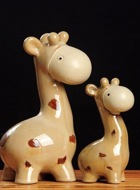 客厅电视柜酒柜装饰品少女心房间卧室桌面摆设玄关陶瓷可爱小摆件