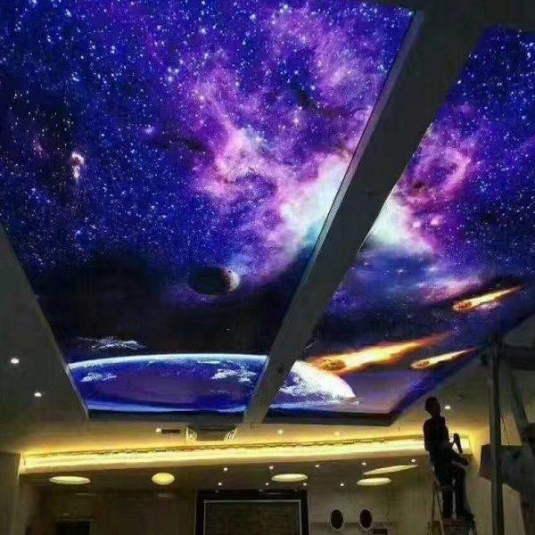 软膜天花吊顶星空透光膜超薄无边框卡布灯箱型材软膜星空蓝天异型,淘宝优惠券,粉丝福利购,淘宝优惠卷