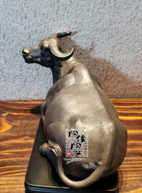 陶瓷工艺品  石湾公仔 牛 生肖  大利丰年