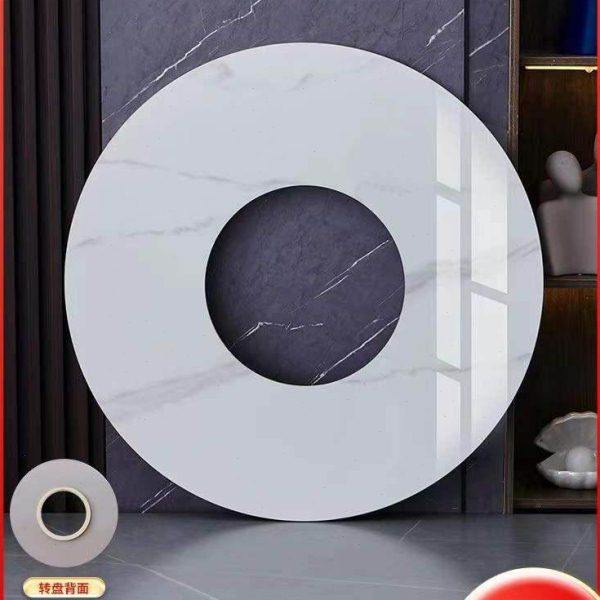 开孔岩板转盘火锅餐桌转盘定做中间挖空定制分体底座旋转涮肉烤肉,淘宝优惠券,粉丝福利购,淘宝优惠卷