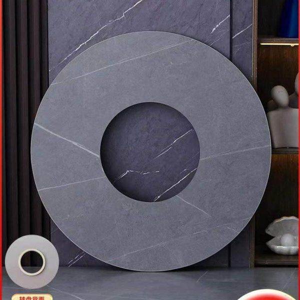 开孔岩板转盘火锅餐桌转盘定做中间挖空定制分体底座旋转涮肉烤肉,淘宝优惠券,粉丝福利购,淘宝优惠卷