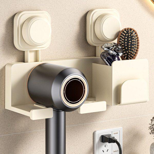 吸盘吹风机置物架免打孔卫生间电吹风挂架吹风筒支架浴室收纳壁挂,淘宝优惠券,粉丝福利购,淘宝优惠卷