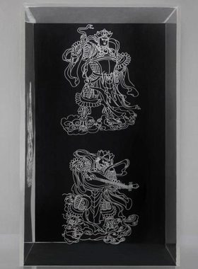 宝箧印塔佛塔像有机玻璃罩4号带底座感光胶天都峰挑棍游戏