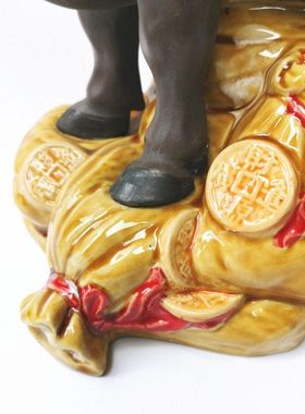 石湾陶瓷公仔牛中式十二生肖动物家居装饰摆件纯手工客厅送礼桌面