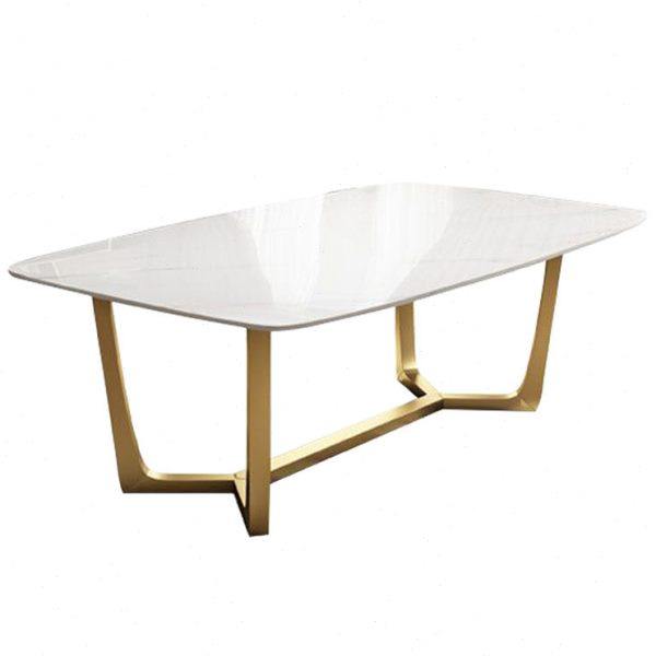 轻奢大理石餐桌椅组合 后现代简约小户型铁艺长方形家用吃饭桌,淘宝优惠券,粉丝福利购,淘宝优惠卷