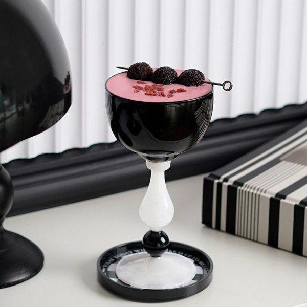 Easygood创意耐高温圆形咖啡玻璃杯情侣复古香槟杯可爱送礼高脚杯,淘宝优惠券,粉丝福利购,淘宝优惠卷