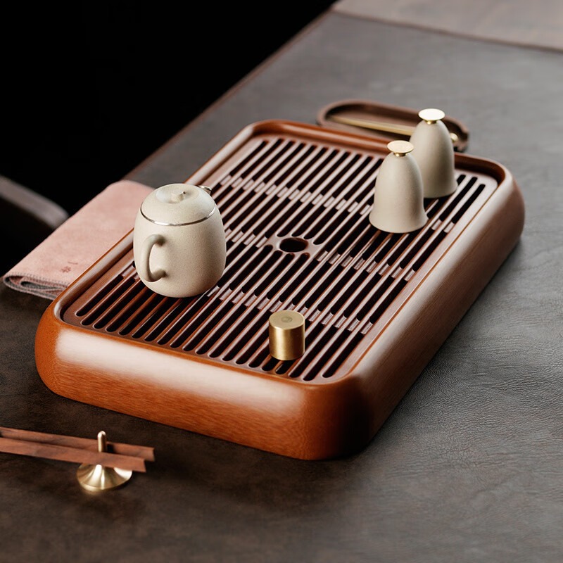 工厂真电木茶盘实木干泡家用茶台小号干泡台托盘茶具套装干泡茶盘 - 图1