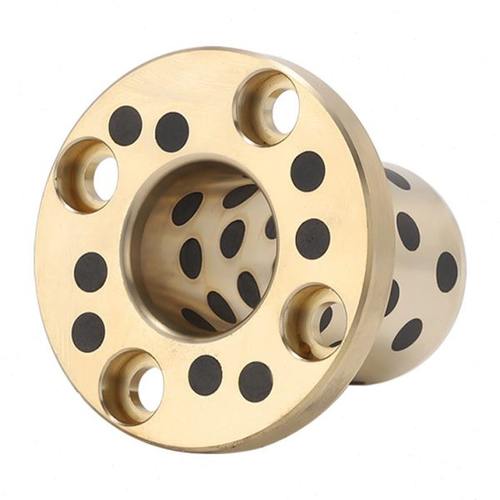 MPKZ6-50短头螺栓止推型沉孔无油衬套法兰自润滑石墨铜套OFP03 - 图3