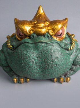 逗兽记假山造景天机金蟾中式送礼创意家居摆件国风精品茶宠摆件