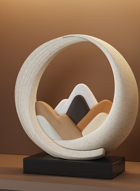 新中式时来运转摆件客厅电视柜办公室轻奢高档装饰U品乔迁新居礼