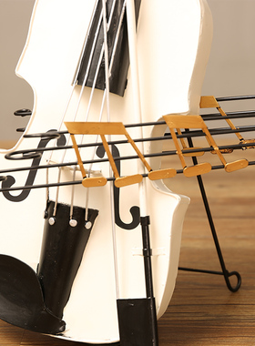 现代轻奢高级艺术感小提琴摆v件客厅电视柜办公室酒柜高档家居饰