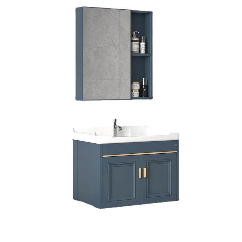 洗漱盆化妆室浴室柜n组合岩板一体陶瓷盆洗手台家用小户型酒店旅 - 图3