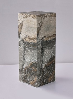 大理石底座盒子订货样板房w酒店会所塑摆件底座摆台艺术品灰画石