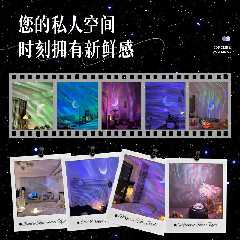 全火满天星氛围投影灯卧室摆件2025新款送生日礼物蓝牙音响星空灯,淘宝优惠券,粉丝福利购,淘宝优惠卷