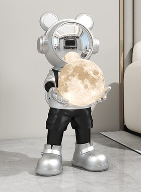 轻奢太空人蓝牙音响落地摆件客厅沙发旁宇航员装饰灯乔迁开业礼品
