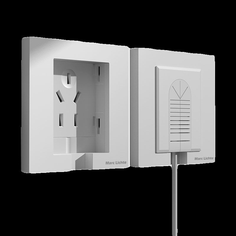 86型一键断电插座面板嵌入式隐藏插座带开关内嵌式五孔冰箱16A3插 - 图3