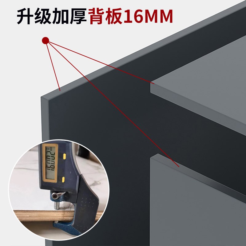 轻奢手办柜超薄展示柜玻璃门落地盲盒柜定制泡泡玛特模型收纳柜子 - 图1