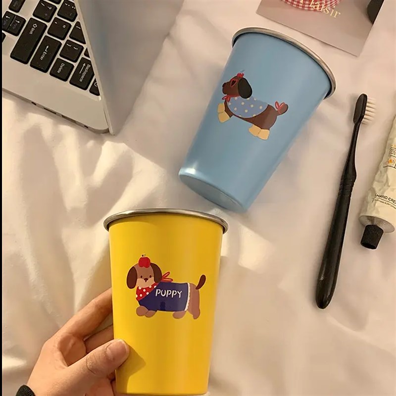 【下单立减30】可爱腊肠狗漱口杯家用H牙刷杯子洗漱杯情侣学生HS - 图0