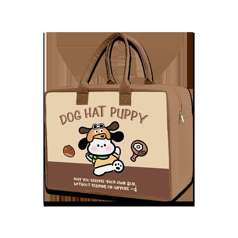 卡通毛毡旅行包收纳收纳袋大容量卡通可爱外出行李包拉杆箱可套,淘宝优惠券,粉丝福利购,淘宝优惠卷