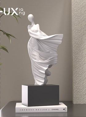 中古风春风魅影人物n艺术摆件高级感雕塑客厅书房玄关酒柜家居饰