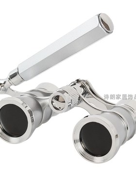 现代样板房客厅创意望眼镜摆件售楼D处茶几托盘收纳储物罐软装饰