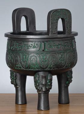 仿古青铜器大克鼎摆件鼎盛千秋工艺品开业礼品客厅办公室装饰品