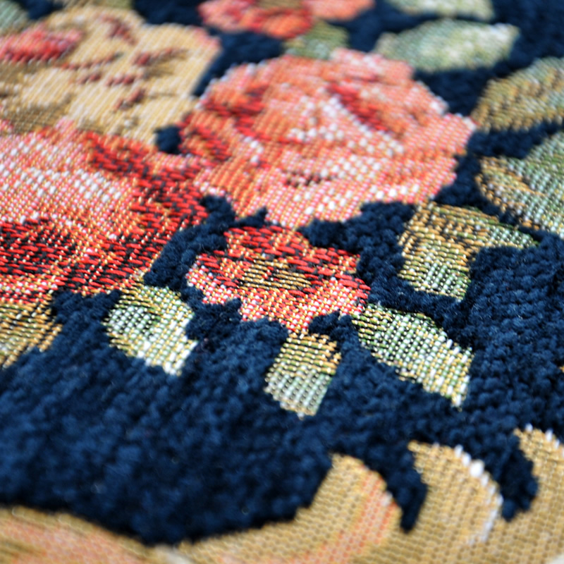 欧美客厅卧室地毯床边毯入户玄关进门毯门口垫混纺家用编织侘寂 - 图2