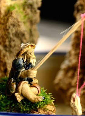 上水石吸水石组合盆景天然假山原石微景观赏装饰高档创意礼品包邮