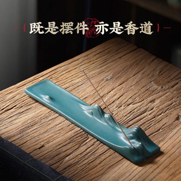 千里江山线香插香炉熏香檀香炉家用室内香座香陶瓷香插香薰炉盘香,淘宝优惠券,粉丝福利购,淘宝优惠卷