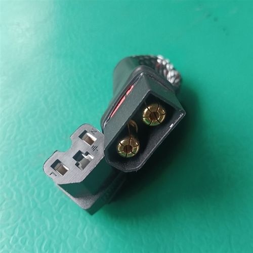 10平方电e动车品字插头弯头转qs8-s加粗耐高温电源转换线连接线 - 图1