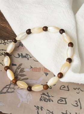 金米粒猫眼石手链手绳新中式沉香风雅 男女O百搭潮流男女古风手链