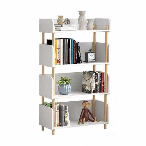 书架简易落地客厅实木多层置物架卧室收纳架展示架家用小型书柜子,淘宝优惠券,粉丝福利购,淘宝优惠卷