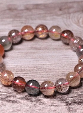 天然福禄寿水晶串珠手链轻奢高级感手串复古N妈妈礼物女友礼物地