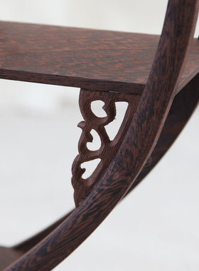 鸡翅木博古架实木茶壶架摆件架客厅F家居装饰品办公室装饰开业礼