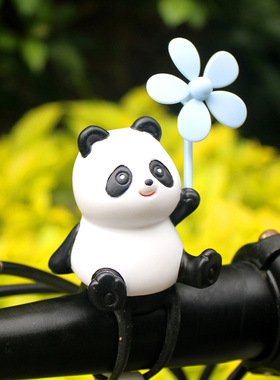 创意可爱小风车竹蜻蜓电瓶自行汽车载电动摩托装饰送闺蜜礼品