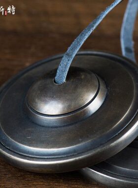 尼泊尔手工碰铃 铜雕花摆件打击乐器铜铃 铜钹西藏家用客厅佛具