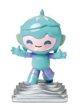 亞運會桔详物车载汽车内创意可爱家居摆件客厅装饰品书房工位桌面